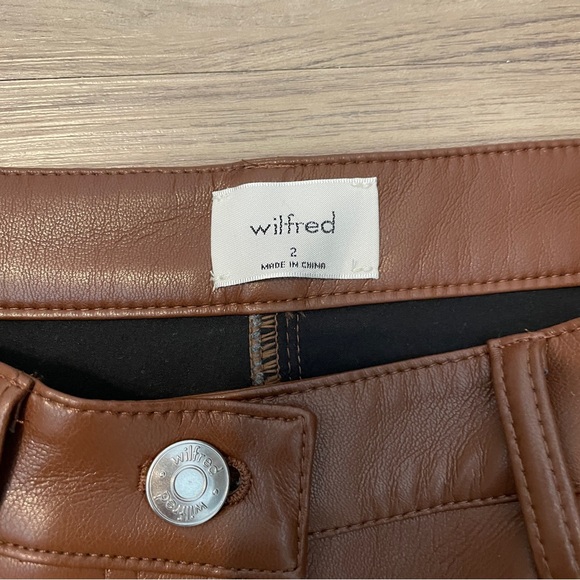 Aritzia Melina Pant Size 2 Color Cognac NWT - Picture 6 of 11